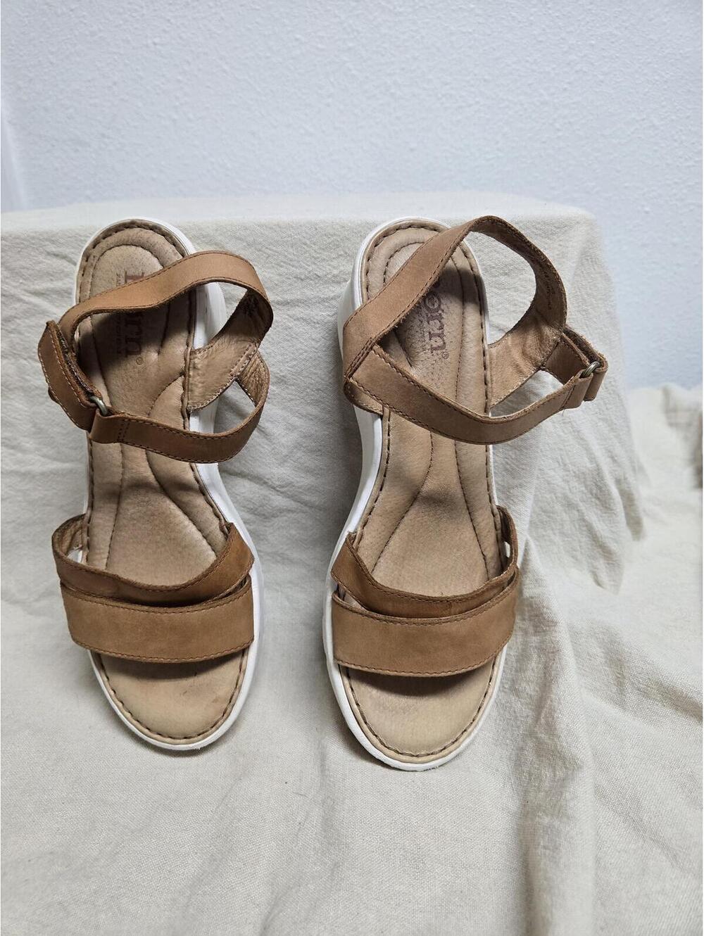 Boho Minimalist Børn Crafted Leather Comfort Wedge Sandals 6